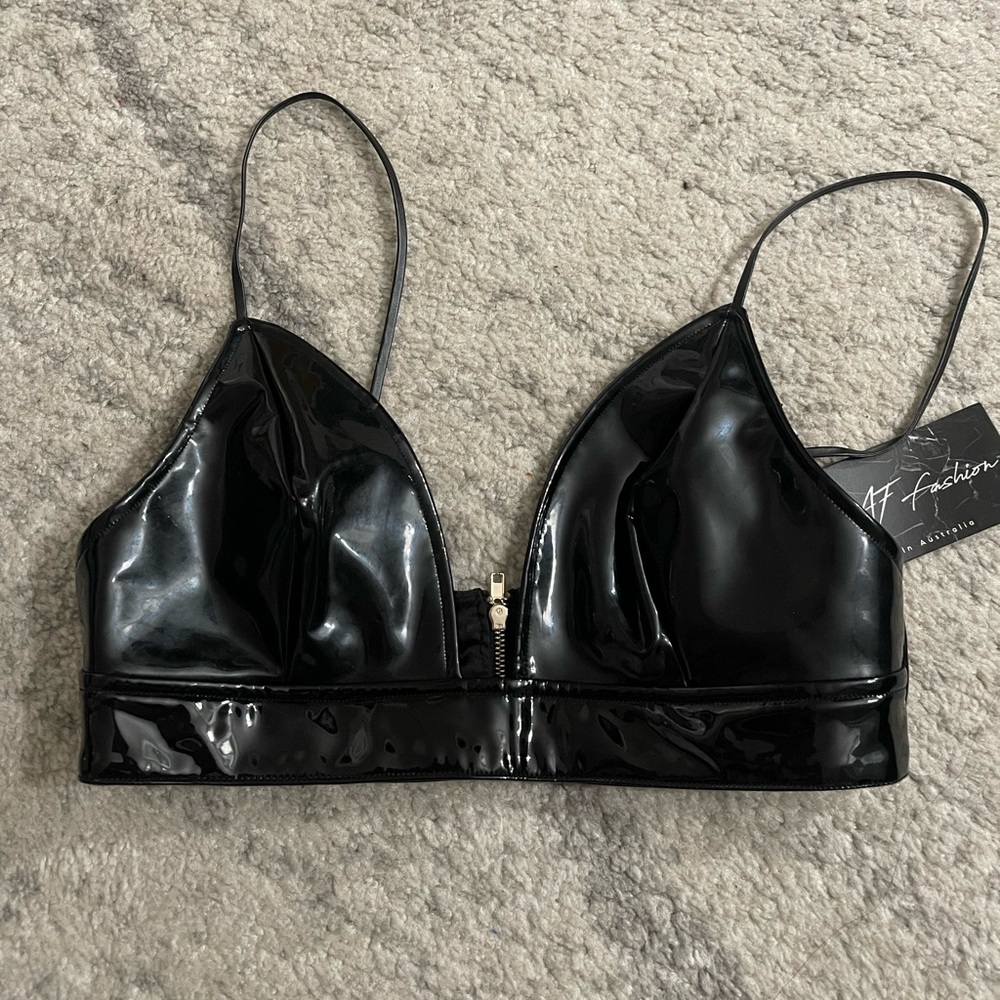 Boutique pleather top